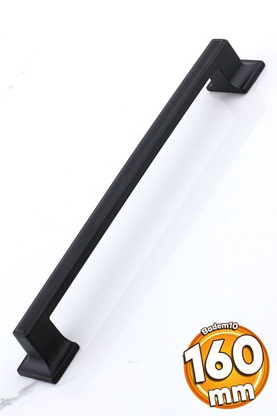 Badem10 Gama 160 Mm Mâner Negru Mobilier Metal Sertar Bucătărie Dulap Dulap Capac Mânere Mâner 16 Cm