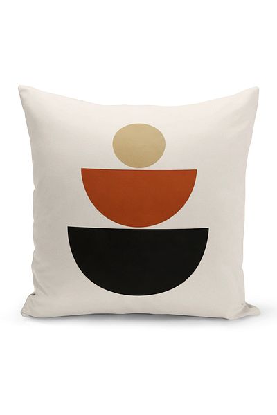 Bertille Home Series Minimalist Digital Printed Double Sided Throw Pillow Cover