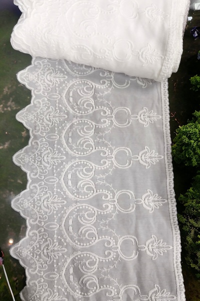 DUAYEN vual üzeri işleme şehirli desen 1 metre