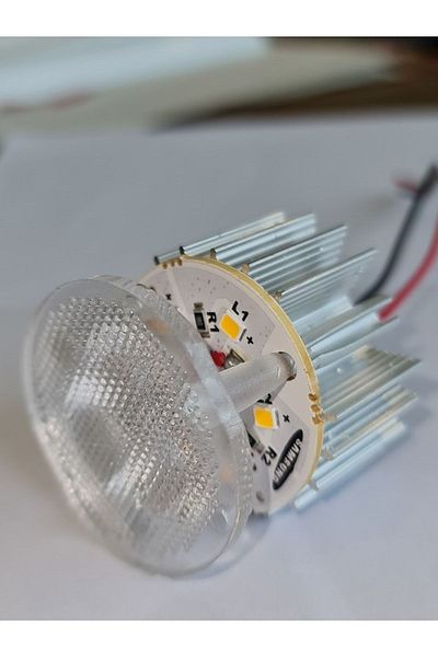 UNİKOM Pack of 10 Decorative Round Awning Inside (Without Case) Led Luminaire 24v White Light 6500k