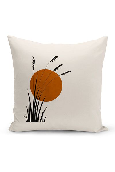 Bertille Home Σειρά Minimalist Digital Printed Κάλυμμα μαξιλαριού διπλής όψης