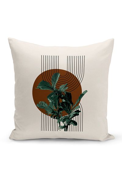 Bertille Home Σειρά Minimalist Digital Printed Κάλυμμα μαξιλαριού διπλής όψης