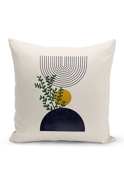 Bertille Home Σειρά Minimalist Digital Printed Κάλυμμα μαξιλαριού διπλής όψης