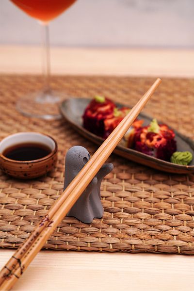 sin istanbul Gray Mini Ghost Chopstick Holder