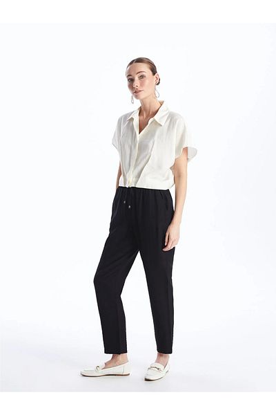 LC Waikiki LCWAIKIKI Classic - Carrot Cut Elastic Waist Women's Trousers