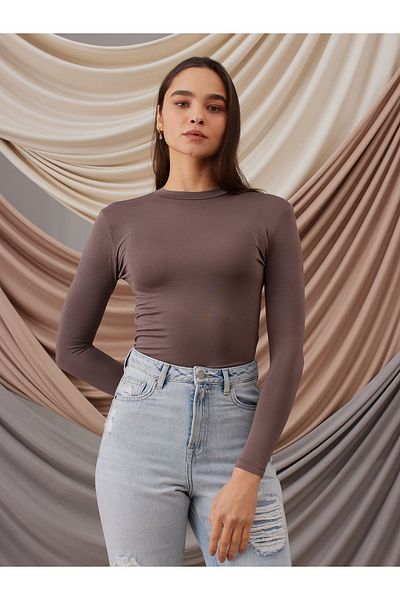 Femple Modest Dark Mink Hijab Full Body - Μακρυμάνικο Στρώμα