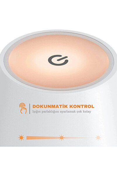 YENİTECH Usb Şarjedilebilir Masa Lambası Otel Restoran Lüks Dokunmatik Dekoratif Baş Ucu Abajur Lamba