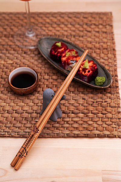 sin istanbul Gray Mini Ghost Chopstick Holder