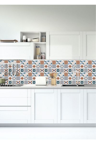 ENGINPRINT UV Printing - Kitchen Countertop Tile Foil Covering Sticker