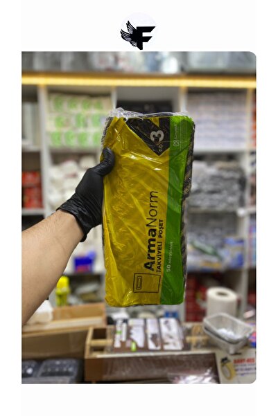 FİGANLAR 3 nr 33x45 50 bucăți negru cu dungi galbene sac de magazin sac de ca...