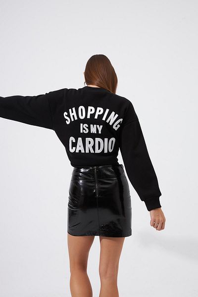 NOK İSTANBUL Shopping Addict Sweatshirt Black