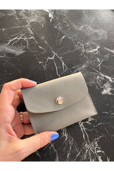 Pinkylola Rich Model - Gray Colored Genuine Leather Multi-Card Holder Wallet ...