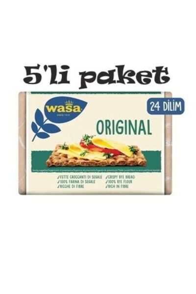 Wasa Sade Gevrek Ekmek (crispbread Original) 275 Gr X 5 Adet