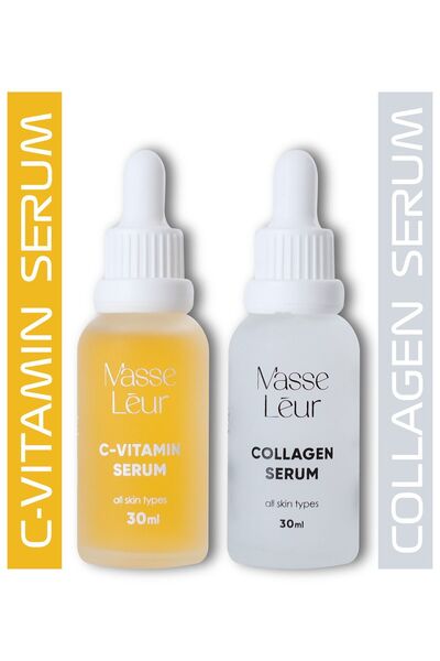 Masse Leur Kırışıklık Karşıtı Botox Etkili Kolajen Serum ve Aydınlatıcı C-Vit...