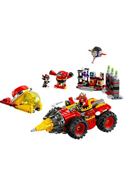 LEGO ®   سونيك الدراج ضد سوبر سونيك. مجموعة بناء Egg Drillster 76999 للأطفال بعمر 8 سنوات فما فوق (590P)