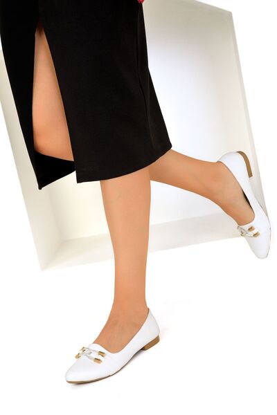 SOHO Women's White Ballerinas - Model 19443