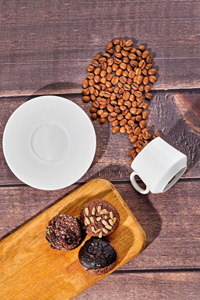 Taç Tulip Coffee Cup Set - White Purifying Set