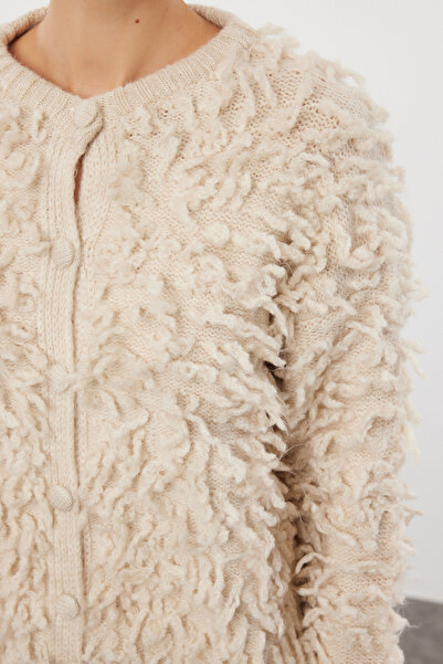 Trendyol Collection Bojtos, puha textúrájú kötöttáru kardigán - TWOAW25HI00190