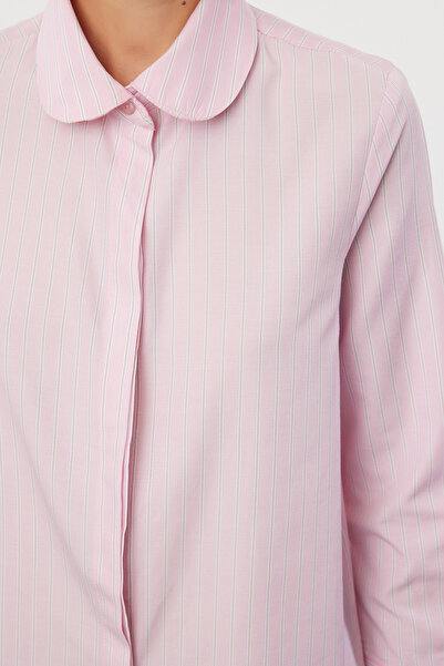 Trendyol Collection Baba galléros rózsaszín csíkos ing - TWOAW25GO00015