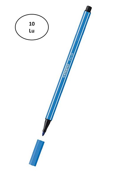 Stabilo 10 Pack Hope Stabilo Pen 68 Blue - 68/41