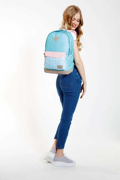 KAUKKO Раница Wichlight Plaid Mint - K1645