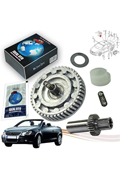 İDEAL OTOMOTİV Vw Eos 1f7 1f8 Sunroof Motor Dişli Tamir Seti 92104500, 170413...