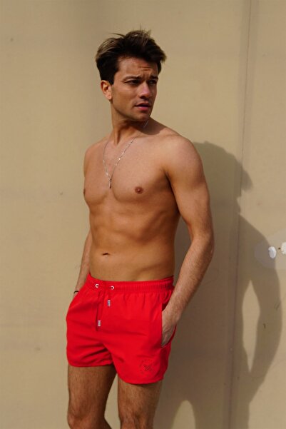 C&City Ανδρικό κόκκινο κοντό μαγιό - C12202