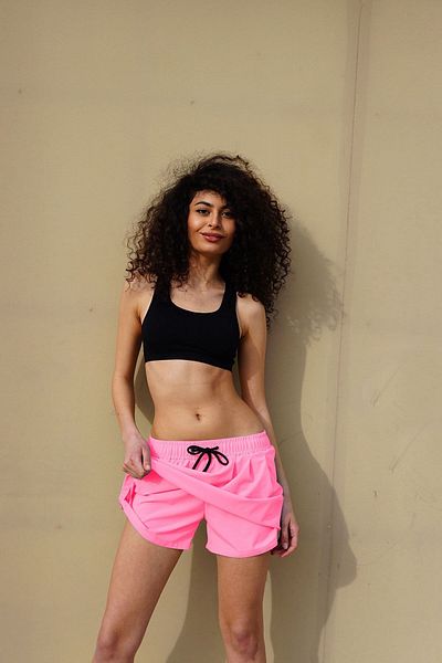 C&City Γυναικεία Lycra Sea Shorts Φούστα C1810 Ροζ