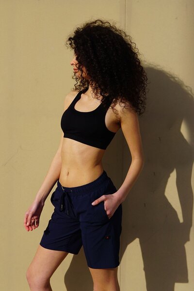 C&City Dámské plavky velké velikosti Lycra C1850 Navy Blue