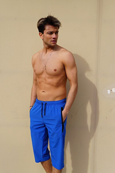 C&City Ανδρικό σορτς μαγιό Lycra μεγάλου μεγέθους C1941 Saks