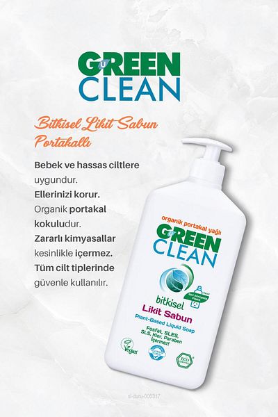 Green Clean BUY 7 PAY 6 Herbal Liquid Soap with Orange 500 ml