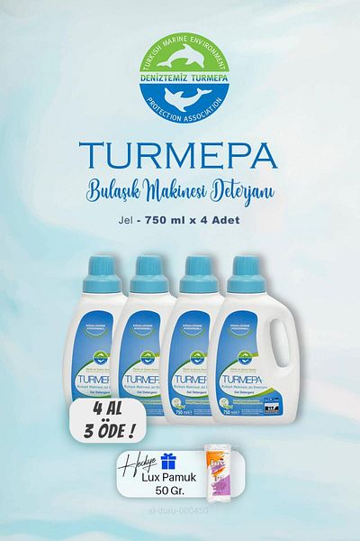 Turmepa 750 ml Cotton Gel Dishwasher - Buy 4 Get 3 Detergent