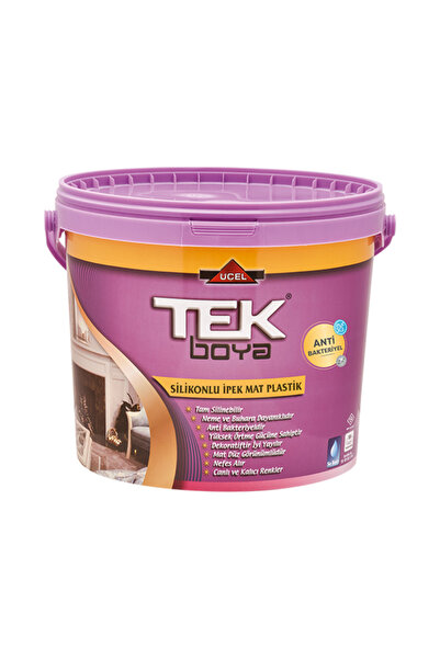 TEK BOYA TEK SİLİKONLU İPEK MAT PLASTİK BOYA BEYAZ 15Lt