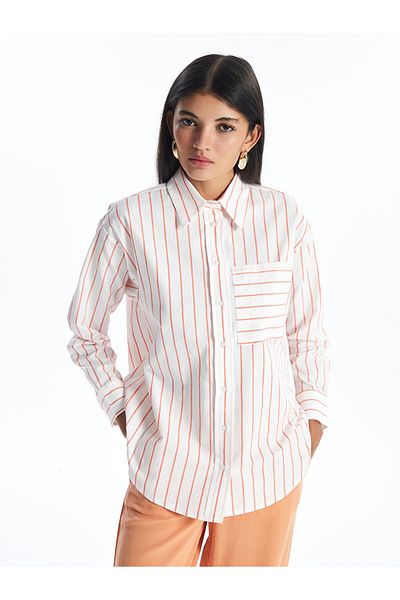 LC Waikiki Oversize Striped Women's Shirt Tunic