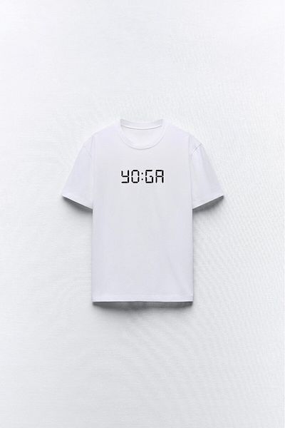 The Champ Clothing Tricou de damă cu imprimeu yoga alb