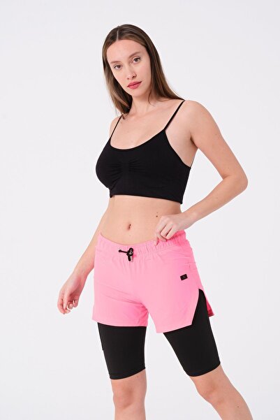 C&City Pink Women's Swim Shorts 870 - With Leggings