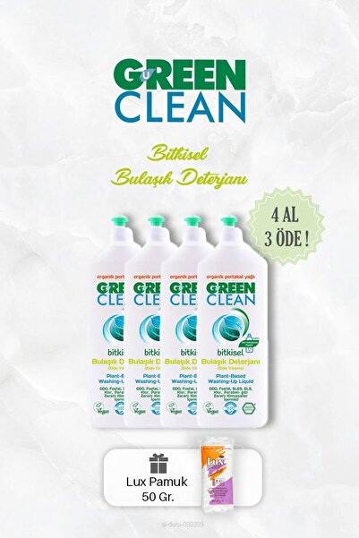 Green Clean 4 AL 3 ÖDE Bitkisel Elde Bulaşık Deterjanı 730 ml