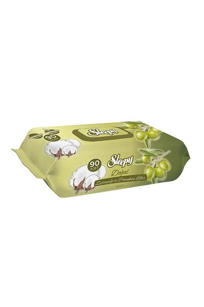 Sleepy Natural Olive Oil and Cotton Wet Baby Towel 90 Sheets