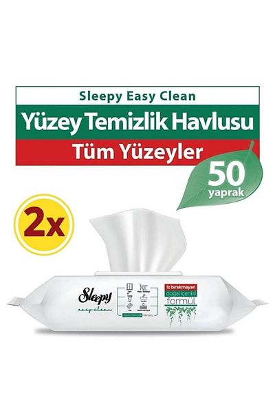 Sleepy 50' Easy Clean Surface Cleaning Towel - X 2