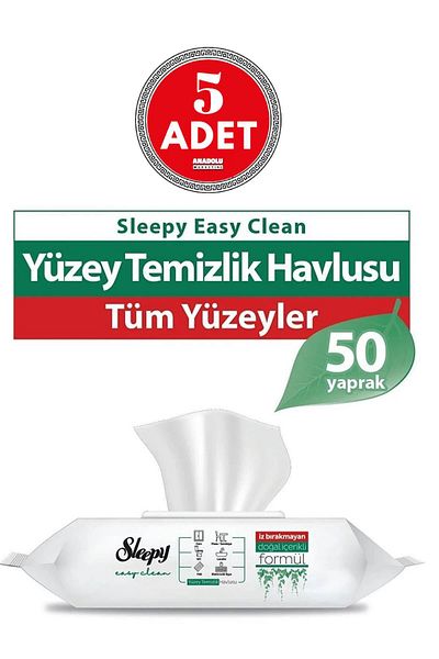 Sleepy 50' Surface Cleaning Towel - Easy Clean X 5