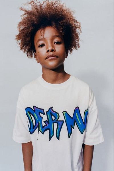 The Champ Clothing Бяла тениска за момче с надпис Xder Mood