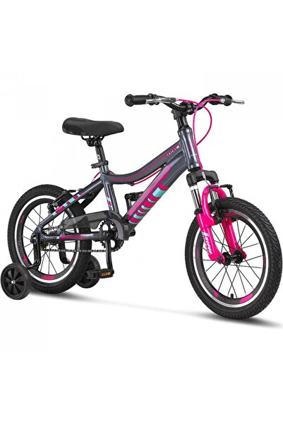 Mosso Wildfire L 16 V 10 Çocuk Bisikleti Antrasit Pembe