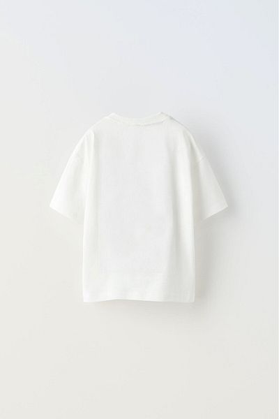 The Champ Clothing Бяла детска тениска - щампован дизайн с ритъм на шах