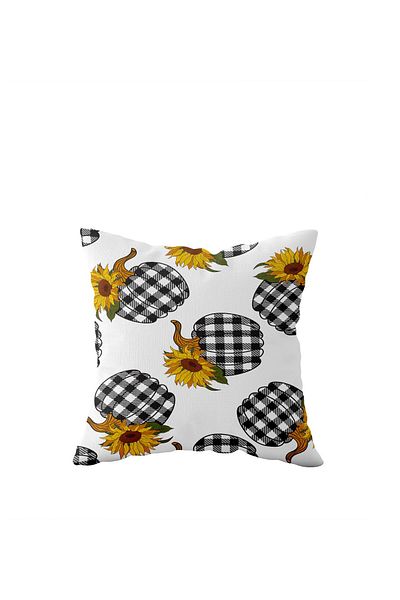 linazaitun Pumpkin Patterned Single Side Hidden Zipper Pillow Case Throw Pillow Sofa Pillow Case
