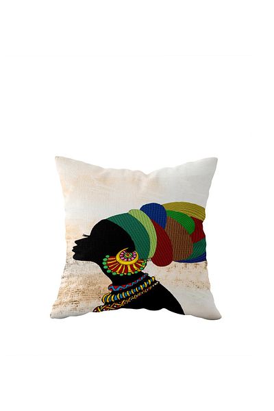 linazaitun Black Women One Side Hidden Zipper Pillowcase Throw Pillow Seat Pillow Case