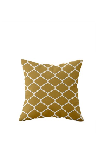 linazaitun Yellow Drop Pattern Single Side Hidden Zipper Pillow Case Throw Pi...