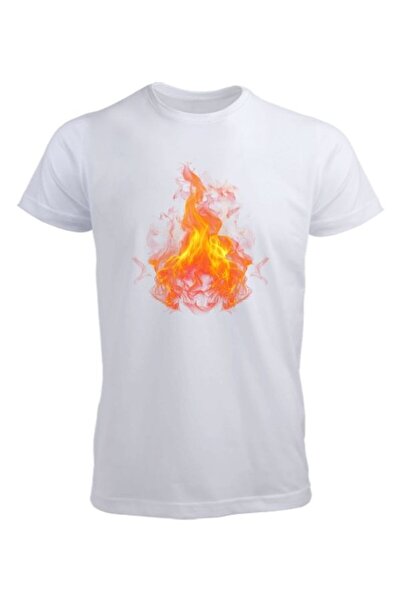 Özcan Tasarım Μπλουζάκι με σχέδιο φωτιάς