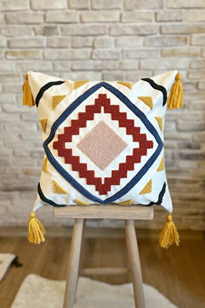 SWITA Home Design - 4-Piece Combination Punch Embroidered Throw Pillow Cover Set