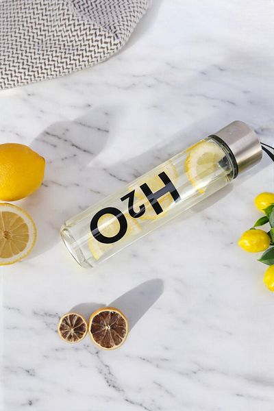 Digithome قارورة زجاجية H2O سعة 400 مل - مع غطاء معدني، C1-1-18