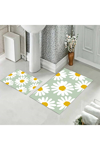 Evmila Σετ χαλάκια μπάνιου με σχέδια, μαλακά και ανθεκτικά - Πλένονται στο πλ...